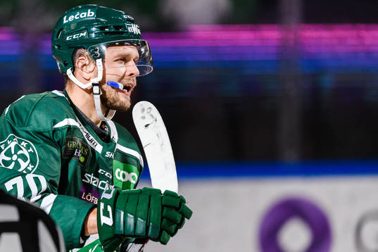 Färjestads Jacob Nilsson jublar