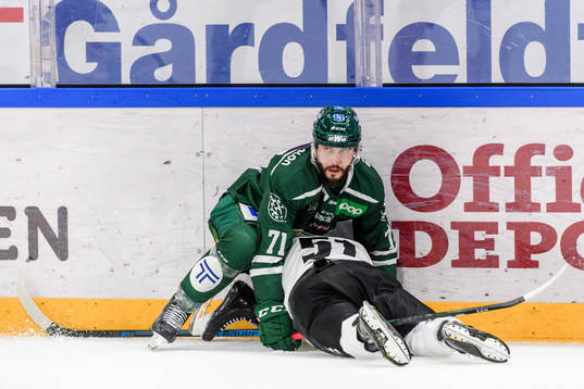 Färjestads Jesse Virtanen och Brynäs Tomi Sallinen