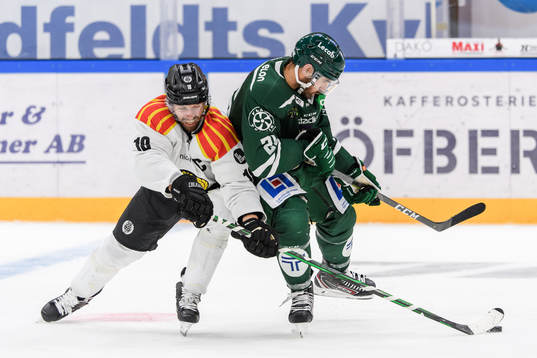 Brynäs Anton Rödin och Färjestads Martin Johansson