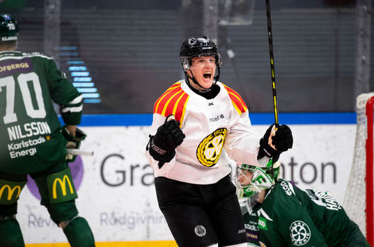 Brynäs Daniel Mannberg jublar