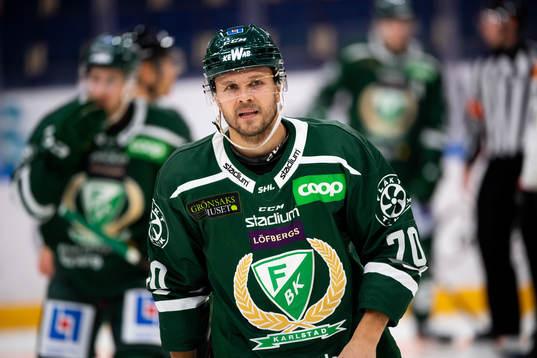 Färjestads Jacob Nilsson deppar