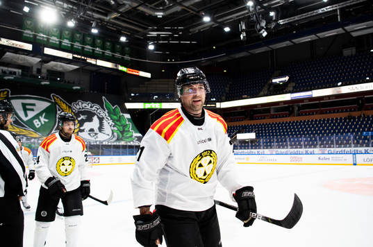 Brynäs Patrik Berglund jublar
