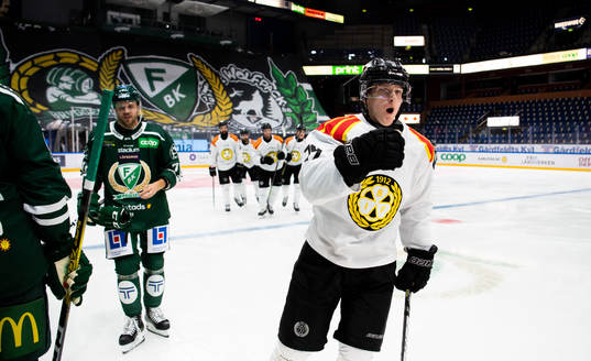 Brynäs Daniel Mannberg jublar