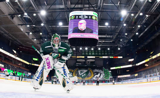 Färjestads målvakt Henrik Haukeland