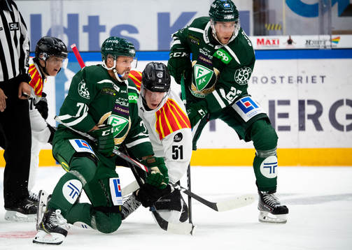 Färjestads Jacob Nilsson, Brynäs Tomi Sallinen och