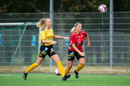 Elfsborgs Linn Sångberg och Ebba Johansson