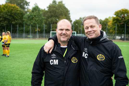 Elfsborgs lagledare Claes Mattsson och Nichlas Carlsson
