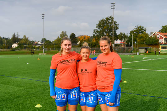 Kalmars Nadine Atterlord, Fanny Nilsson och Linnea Svensson