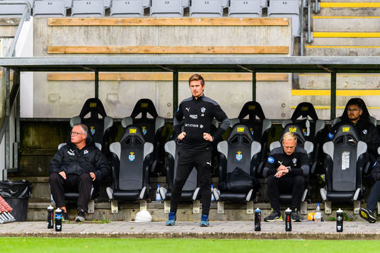 Halmstads tillfälliga tränare Johan Bergström