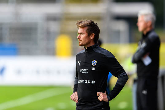 Halmstads tillfälliga tränare Johan Bergström
