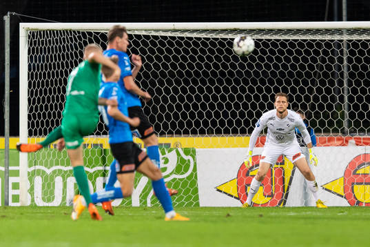 Halmstads målvakt Malkolm Nilsson Säfqvist