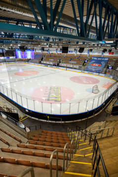 Interiör av Be-Ge Hockey Center