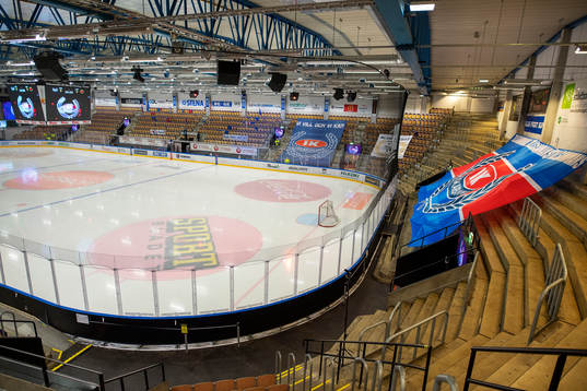 Interiör av Be-Ge Hockey Center