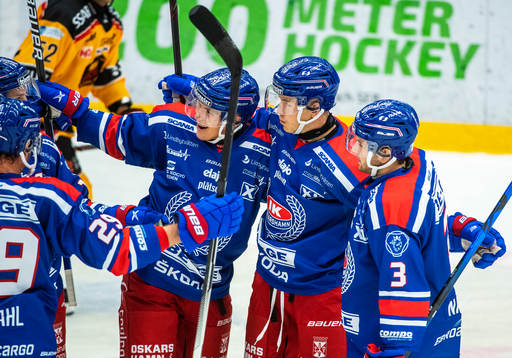 Oskarshamns Kim Strömberg jublar
