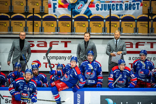 Oskarshamns tränare Martin Filander, assisterande tränare