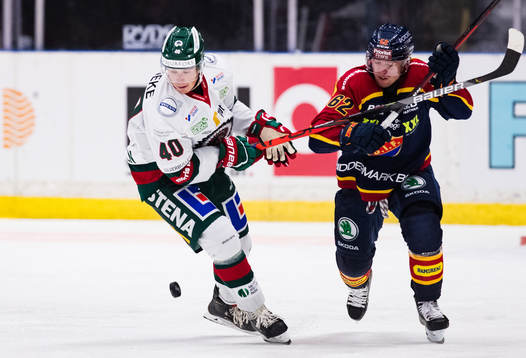 Frölundas Joel Mustonen och Djurgårdens Manuel Ågren