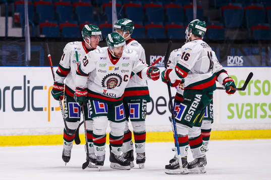 Frölundas Joel Lundqvist jublar