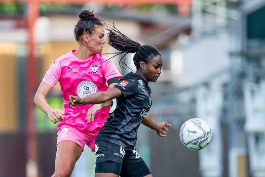 Rosengårds Katrine Veje mot Umeås Monica Jusu Bah