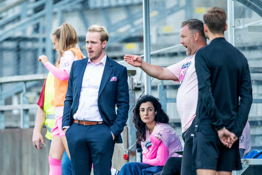 Rosengårds tränare Jonas Eidevall och assisterande