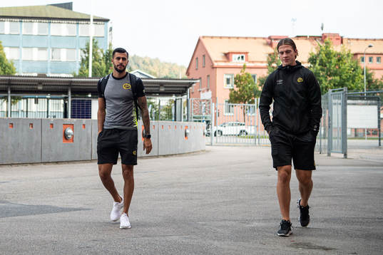 Elfsborgs Rami Kaib och Simon Olsson