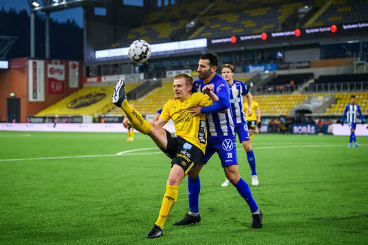 Elfsborgs Per Frick och IFK Göteborg André Calisir