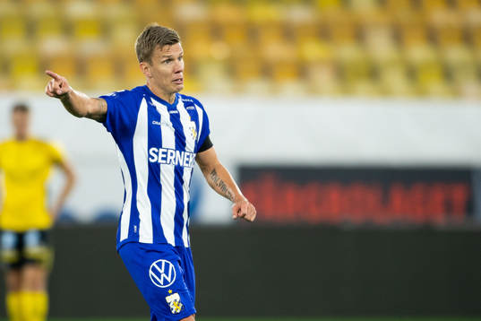 IFK Göteborg Pontus Wernbloom reagerar