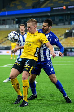 Elfsborgs Per Frick och IFK Göteborgs André Calisir