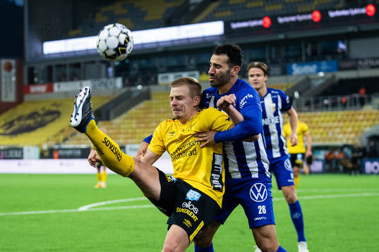 Elfsborgs Per Frick och IFK Göteborgs André Calisir