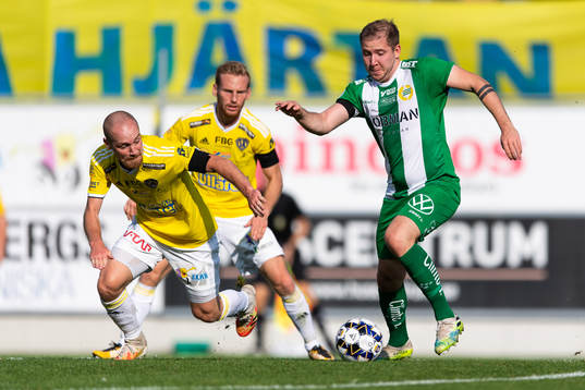 Falkenbergs Christoffer Carlsson och Hammarbys Darijan