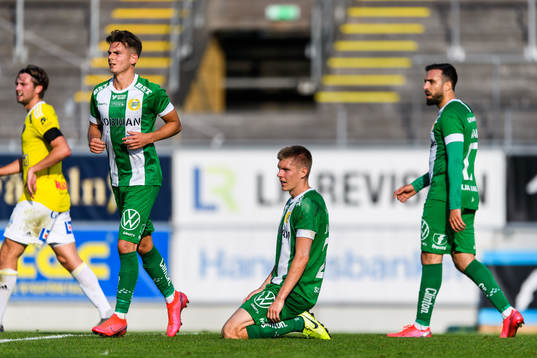 Hammarbys Aron Johansson deppar
