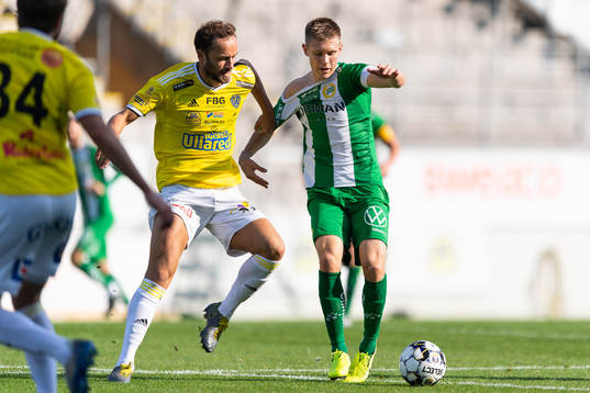 Falkenbergs Grégoire Amiot och Hammarbys Aron Johansson