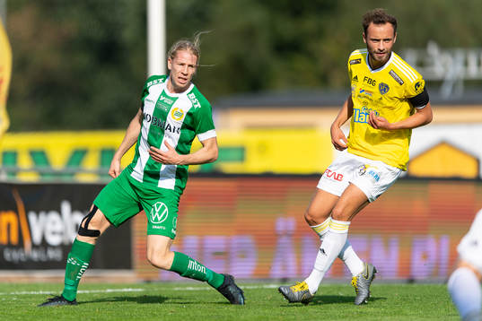 Hammarbys Gustav Ludwigson och Falkenbergs Grégoire Amiot