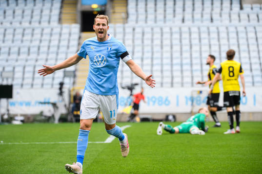 Malmö FFs Ola Toivonen jublar