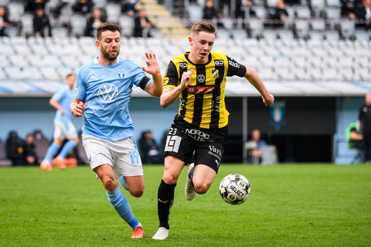 Malmö FFs Erdal Rakip och Häckens Patrik Wålemark