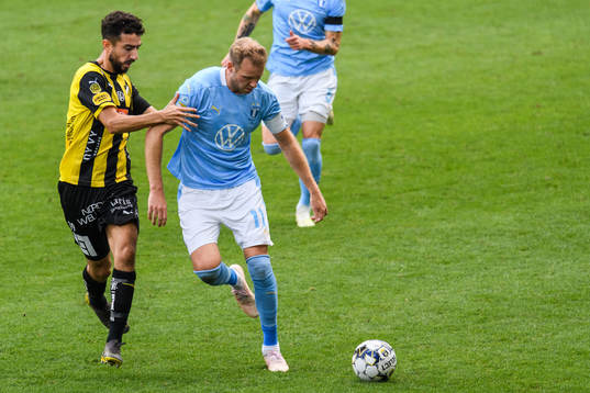 Häckens Daleho Irandust och Malmö FFs Ola Toivonen