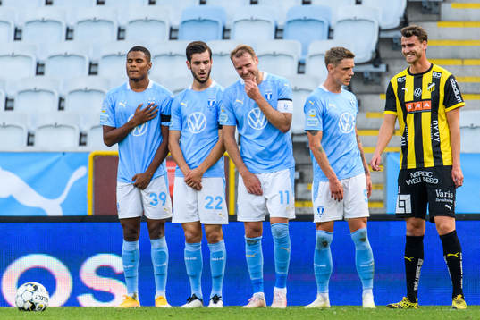 Malmö FFs Ola Toivonen och Häckens Johan Hammar