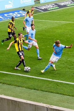 Malmö FFs Sören Rieks och Häckens Erik Friberg