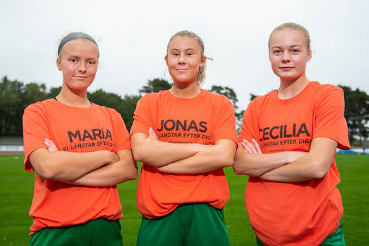 Thea Bergsten, Lova Andersson och Agnes Brännström