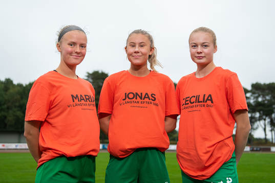 Thea Bergsten, Lova Andersson och Agnes Brännström
