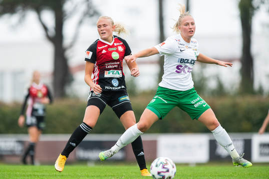 Lidköpings Emilia Bengtsson och Moröns Emma Viklund