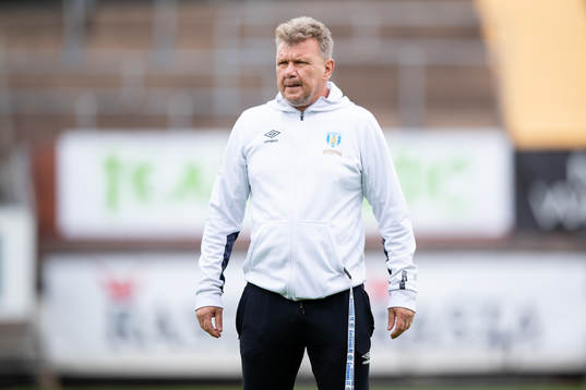 Göteborgs assisterande tränare Jörgen Ericsson innan