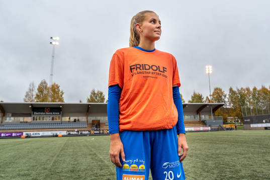 Sunnanås Sofia Lindmark har en tshirt med budskapet att de