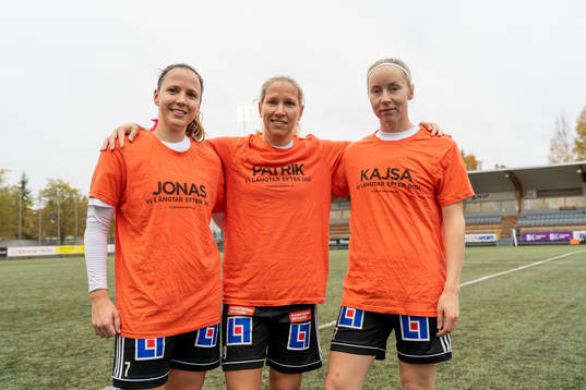 Mallbackens Emmie Johansson, Frida Broström och Susanne