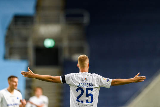IFK Norrköpings Filip Dagerstål reagerar