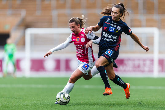 Uppsalas Cornelia Kapocs och Linköpings Elin Landström