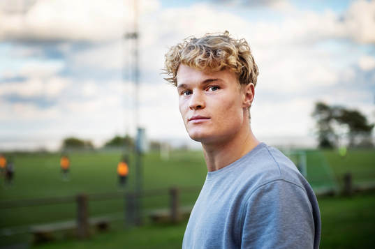 Freddie Brorsson innan en träning med Österlen FF