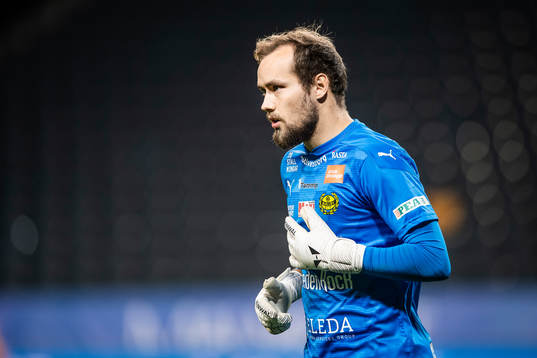 Mjällbys målvakt Carl-Johan Eriksson