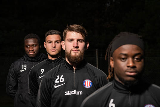 Sabarr Janneh, Haris Avdiu, målvakt Anton Capaldi och
