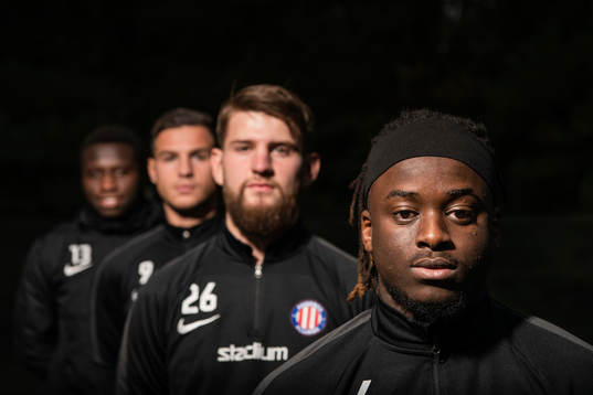 Sabarr Janneh, Haris Avdiu, målvakt Anton Capaldi och