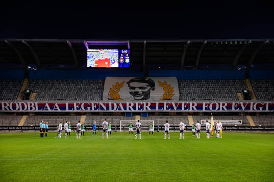 Örgrytes Tifo och tyst minut för Agne Simonsson och
